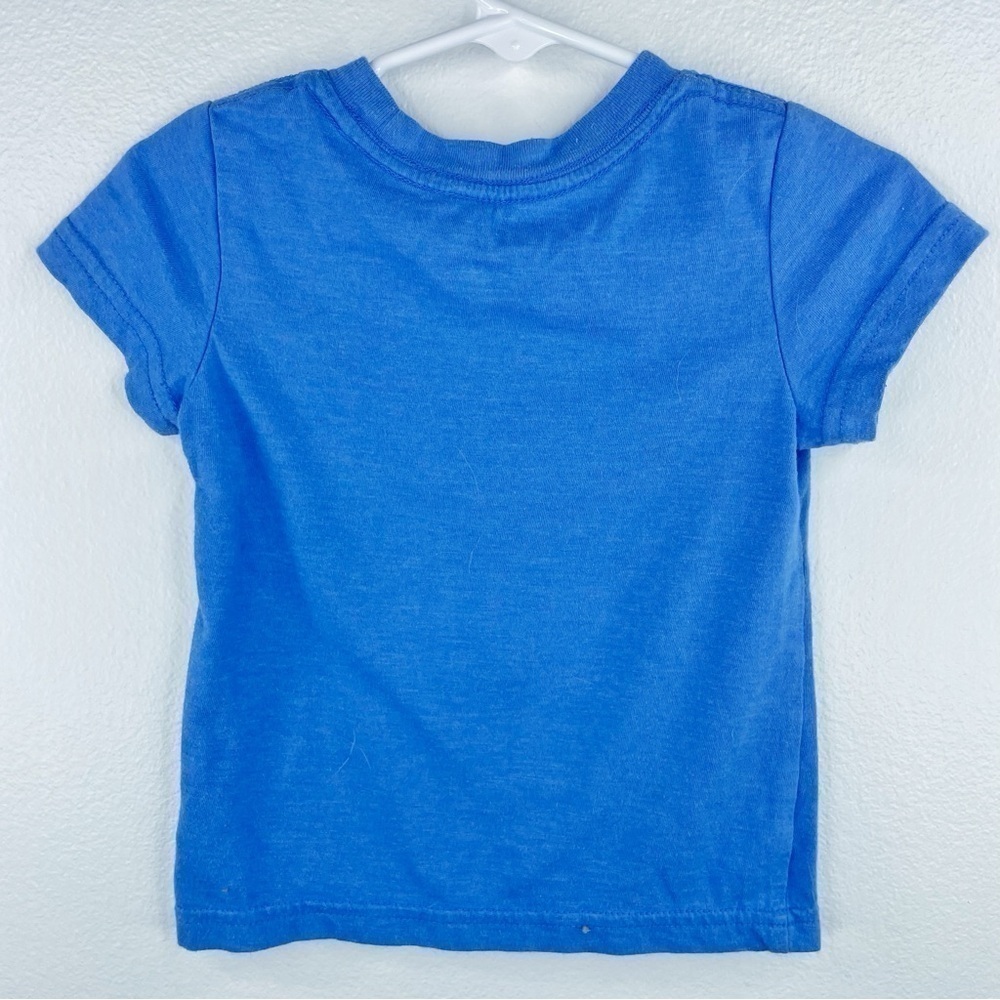CAT & JACK Boys Kids Toddler Blue “ROAR-AGAMI” T-shirt w/ Origami Dinos Size 12M - Picture 2 of 3
